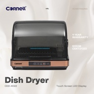 CORNELL Dish Dryer CDD-4022 CDD4022 40L Disinfection UV Sterilization Pengering Pinggan Mangkuk