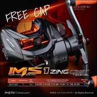 Seahawk IMS Zing Cast 103HSL casting fishing reel DC system (ZINGGGGG SOUND)