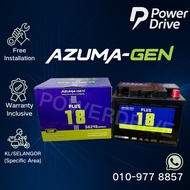 [ Installation Provided ] DIN62L/R | 56219L/R ] AZUMA-GEN PLUS 18 MF Car Battery