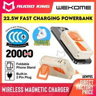 WEKOME [CCC Certified] 20000mAh Power Bank Magnetic Charger Fast Charging Built In Cable Plug AKWP95
