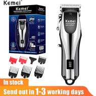 Original kemei hair trimmer professional beard hair clipper for men electric hair cutter machine lit