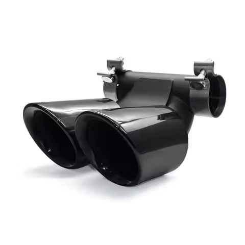 1 PCS Double Car Exhaust Tip For Porsche Cayman 718 981 987 Boxster Muffler Tip Tailpipe Exhaust Sys