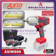 AXM 21V Brushless Cordless Impact Wrench (600NM) AXIM600 / AXIM 600 - 6 Month Warranty ( AXM IMPACT 