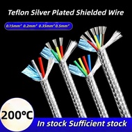 Transparent PTFE Silver Plated Shielded Wire Anti-interference Multi-core Shielded Wire High Tempera