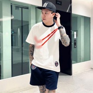 PSG Leaik Men's Clothing Set Printed with embroidered logo - Leaik Pe Hiss Summer Shorts Set Made of