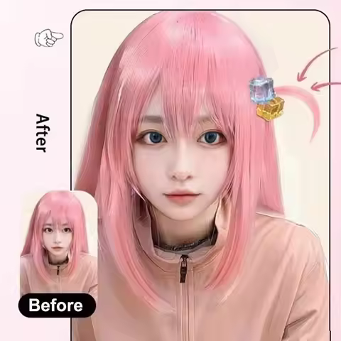 Fashion Ahoge Style Wig Hair Clips Cute Anime Square Hairpin Stylish Wig Catch Clip Girls Accessorie
