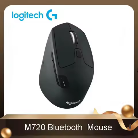 Logitech M720 Triathlon Multi-Device Wireless Mouse Bluetooth USB Unifying Receiver 1000 DPI 8 Butto