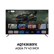 AQUA LED AQT43K80FX GOOGLE TV FULL HD LED TV 43 INCH - BERGARANSI RESMI