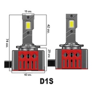 ดูอัลวิชั่น 2 ชิ้น D1S D3S D2S D4S LED ไฟหน้าไฟ CANBUS 30000LM 300W ซุปเปอร์ไบรท์ 30PCS 9570 CSP HID