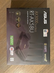 Asus 華碩 RT-AX58U WiFi 6 AX3000 AiMesh 雙頻無線路由器 香港行貨