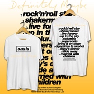 🤟✨ เสื้อ Oasis Rock Band เสื้อยืดแขนสั้นผู้ชายผ้าฝ้ายแท้  |  Oasis ปริมณฑล ผ้าCotton 100% T-Shirt ใส