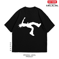 Iiih - Utopia Oversize Boxy T-shirt Black T-shirt for Men and Women