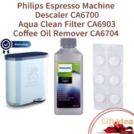 Philips Espresso Machine Descaler CA6700/10 scale remover 250ML / PHILIPS Aqua Clean Filter CA6903 /