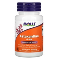 OceanicOutlet ✅READY STOCK✅ Now Foods Astaxanthin 4 mg 60 Vege Softgels  90 Softgels  10 mg 60 softg