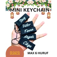Keychain Mini Beadchain | Hadiah Hari Guru | Hadiah Perpisahan | Giftbox | MURAH | Max 6 huruf nama 
