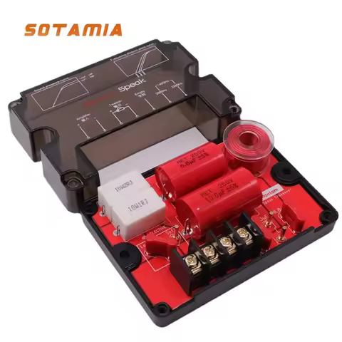 SOTAMIA 1Pcs 200W Tweeter Speaker Frequency Divider Filter Audio Treble Crossover Divider Point Adju