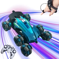 One Click Demo 6WD Stunt RC Car, Gesture Controlled All Terrain Climbing Drift Vehicle, LED Light Sp