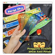 SQUEEZY FLEXIBLE RULER 30CM / FLEXIBLE ANTI-BROKEN RULER / COLORFUL PLASTIC RULER / FLEXIBLE RULLER 