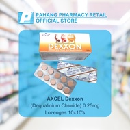 AXCEL Dexxon (Dequalinium Chloride) 0.25mg Lozenges 10x10's