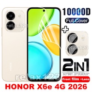 For HONOR X6e 4G 2IN1 Front Hydrogel Film and Lens Film For Honor X6E X7E HonorX6e HONOR X 6 E X6 E 