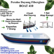 PERAHU FIBER - Perahu Dayung - Perahu FIBERGLASS - BOAT 410 Diskon