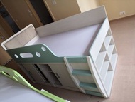 兒童多功能儲物書櫃床