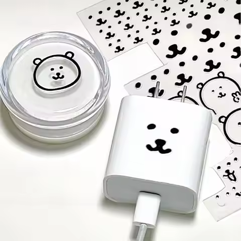 New JOKE BEAR AND FRIENDS Water Cup Sticker Cute Cartoon Expression Transfer Sticker Waterproof Comp