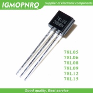 100PCS 78L05 78L06 78L08 78L09 78L12 78L15 TO 92 TO92 Transistor