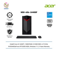 Acer Desktop Nitro N50-656-14400F Desktop PC (i5-14400F, 24GB, 512GB, NV RTX3050, W11)
