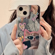 Suitable for Huawei Mirror Phone Case Accessories with Chain Wave Bracket Mirror Phone Case Huawei P