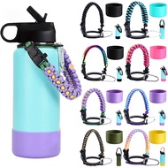Aquaflask Water Bottle Shoulder Strap Paracord Handle With Buckle For Hydro Flask Or Wide Mouth 12-6