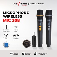 Advance mic wireless original MIC-207 mik karaoke suara bagus microphone wireless mic karaoke blueto