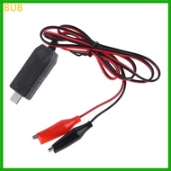 BUB 1m USB C 5V to 3V Power Supply Clip Cable for Toys Remotes LED Light Calculator