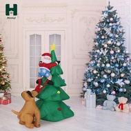[Homyl] Inflatable Christmas Tree Christmas Inflatable Decoration Giant Xmas Tree 5.9ft Luminous Toy