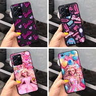 Casing Vivo V7 Plus V3 Max V9 Phone Case Barbie Cartoon Cute Silicone Matte Shockproof Color Cover