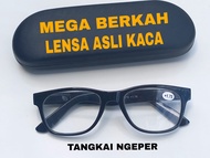 Terlaris Terbaru Kacamata Baca Plus Super Fokus Lensa KACA 100% Lebih Jernih Tahan Baret Frame Premium Tangkai Ngeper Lensa Standart Optik Cocok Untuk Pria Dan Wanita