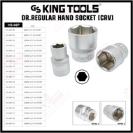 GS KING TOOLS BRAND DR.REGULAR HAND SOCKET (CRV) 6PT 6 POINT SIX POINT BOX SOCKET  HEAVY DUTY BOX SO