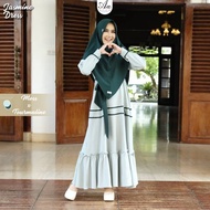 Dress Jasmine by Aden Hijab - set khimar - gamis busui