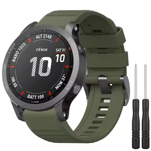 22mm Silicone Sport Strap For Garmin Forerunner 935 945 745 Band For Garmin Fenix 5/5plus/6/6pro/7 A