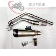 Sale คอท่อสแตนเลส คอท่อ CBR150 2019 - 2023 ขนาดคอท่อ 2 นิ้ว พร้อมปลายท่อ SC โปร Moto GP ตัวอ้วน ฟรีแ