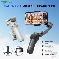 TNW M01 3-Axis Smartphone Gimbal Stabilizer with Fill Light Anti-shake Handheld Gimbal for Phone Vlo