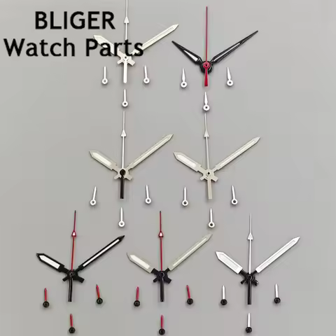 BLIGER Modified Watch Hand Accessories Multifunctional Timing Running Seconds 6 Hands Green Luminous