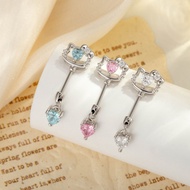 1 Piece Silver Color Heart Cat Head Shape Double Head Screw Earring Piercing Earring Give To Girlfri