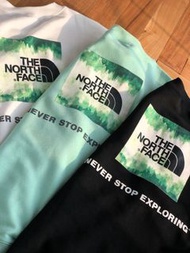 The North Face 迷霧森林 刺繡 毛圈圓領衛衣
