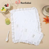 RunSabai Lace Placemats For Table Cotton Napkins Plates Soft Flounced Wedding Decoration Warming Tab