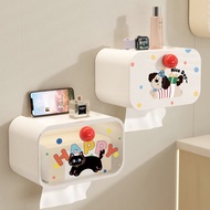 Cartoon Cartoon Tissue Box Waterproof Face Towel Storage Box Wall-Mounted Shelf Paper Box
