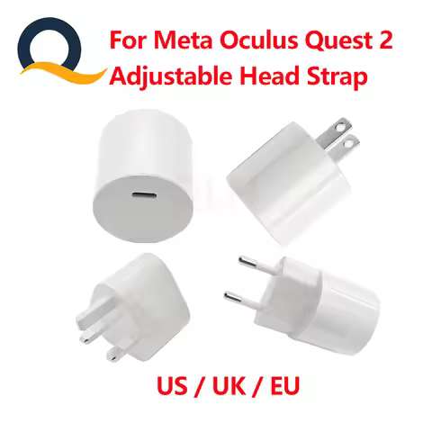 Original New For Meta Quest 3 / 3s Charger Type-C EU US UK Version 18W 5V 3A