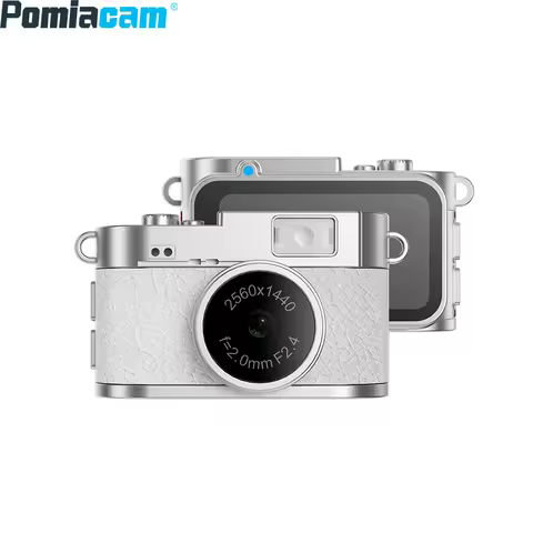 S160 Mini Camera 1440p 2K HD Video Recorder 1.47-Inch IPS Screen Neck Pendant Wearable Cam with 50mi