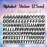 2.5cm [95pcs - 152pcs] Alphabet Sticker for Bobo Balloon(Sticker Abjad )