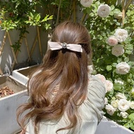 Ribbon Hair Clip ELEGAN Ribbon Hair Clip Simple AestheticWanita Back Ribbon Hair Clip/